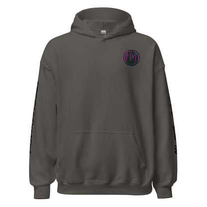 Stay warm while you fish or hit the streets. This grey hoodie blends rugged outdoor function with bold street style – made for rebels, anglers, and free-livers. Pink logo