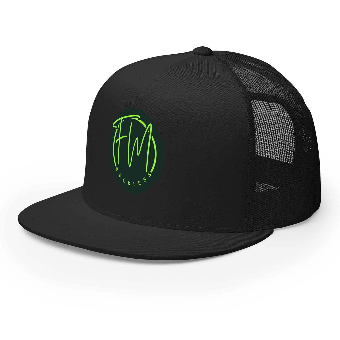 Rugged, breathable, and built for the wild.

The Black &amp; Greige Trucker Cap from FreelivdMafiia is a no-BS essential for rebels, anglers, and anyone living outside the lines. Featuring a bold logo embroidery, this two-tone cap blends&nbsp;outdoor grit with streetwear edge.

With a structured front, breathable mesh back, and adjustable snapback, it’s ready for long days in the sun, late nights on the road, and every reckless stop in between.