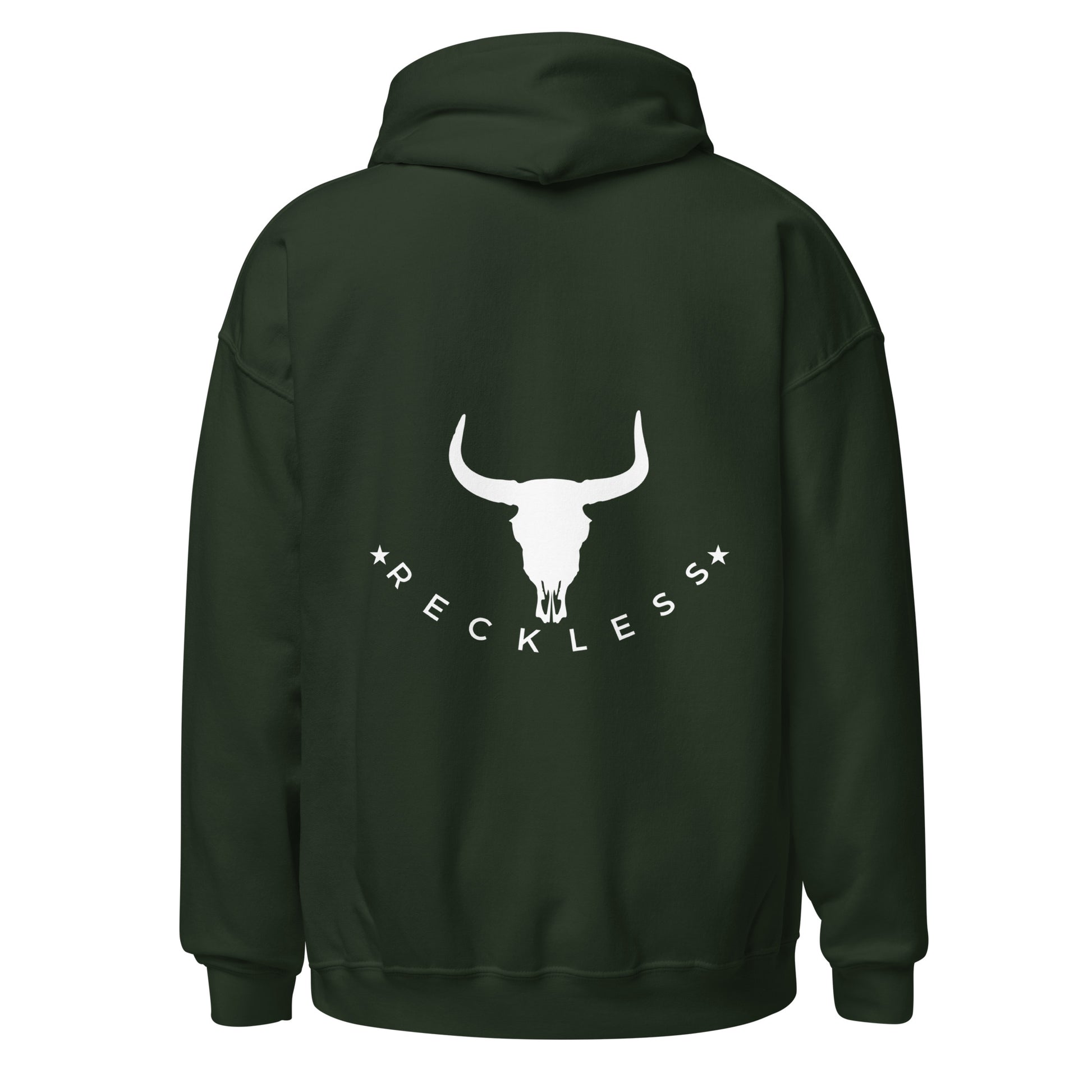 Forest green hoodie with a skull on the back and “Don’t Squat with Your Spurs On” on the front. Bold, reckless, and built for free-livers.

Whether you're fishing, racing, riding, or just living outside the rules — this is the layer you throw on when you mean business.