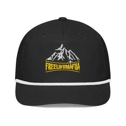 Stay bold in the wild. Retro-style rope cap with mountain graphic and FreelivdMafiia logo — the new wave of street-meets-outdoor gear. STAY RECKLESS!

Whether you’re hiking trails, casting lines, or just living free, this cap’s got you covered.
