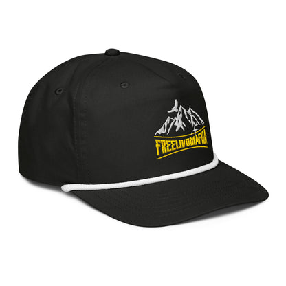 Stay bold in the wild. Retro-style rope cap with mountain graphic and FreelivdMafiia logo — the new wave of street-meets-outdoor gear. STAY RECKLESS!

Whether you’re hiking trails, casting lines, or just living free, this cap’s got you covered.